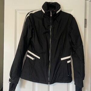 Bogner Black Ski Jacket with White Trim